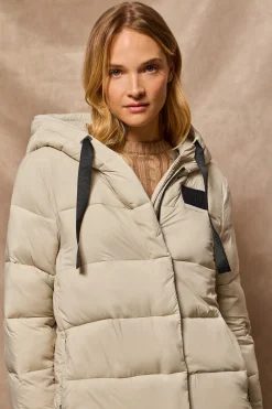 Polo Club Vestes*Manteau Siena à capuche fixe et détails Beige