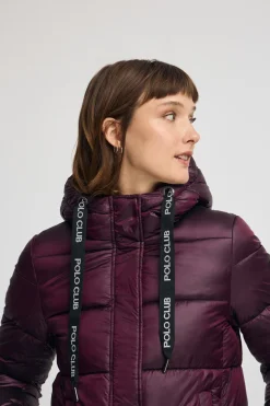 Polo Club Vestes*Manteau Silvon Coat avec logo Grenat