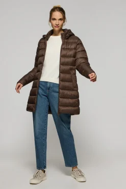Polo Club Vestes*Manteau Suzette ultralight marron avec écusson Rigby Go Brun