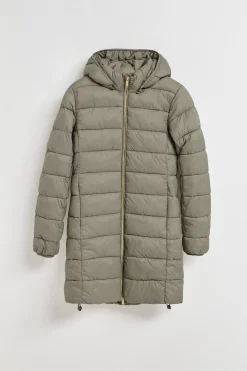 Polo Club Vestes*Manteau ultralight couleur taupe Cecilia à capuche amovible et broderie PC Beige