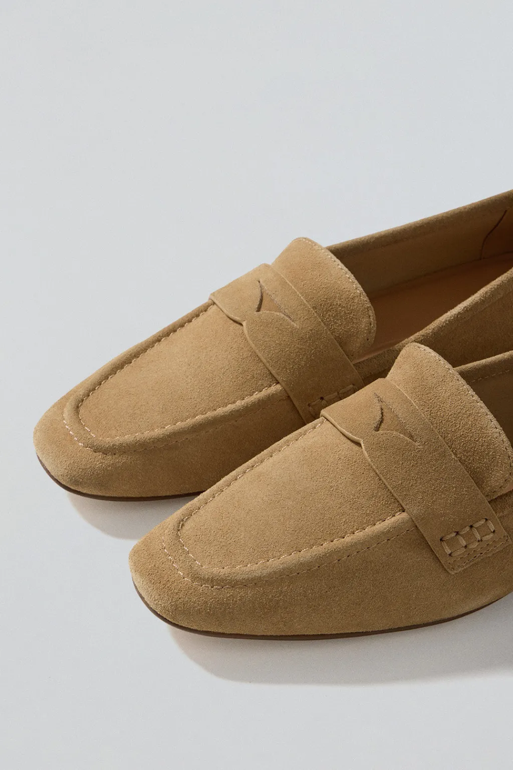 Polo Club Chaussures*Mocassins Antonella en croûte de cuir avec des détails métallisés Camel