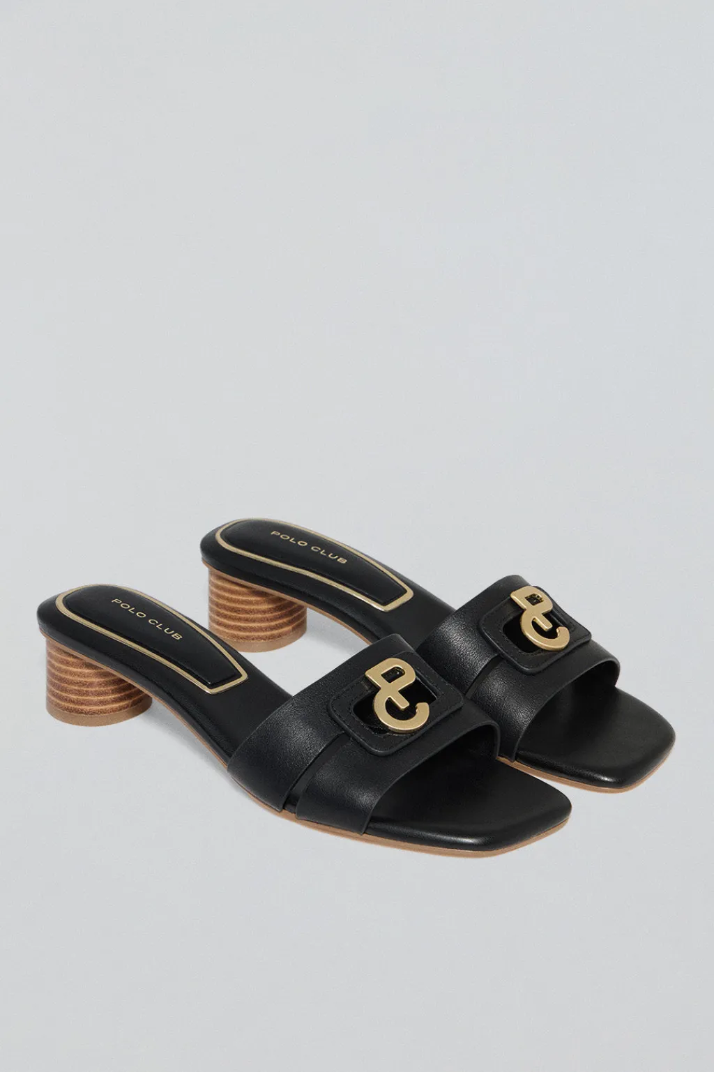 Polo Club Chaussures*Mule à talon Giorgia e avec un détail métallisé Noir