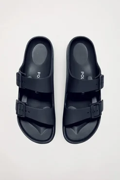 Polo Club Chaussures*Nu-pieds bio pour femme à boucles Bleu Marine