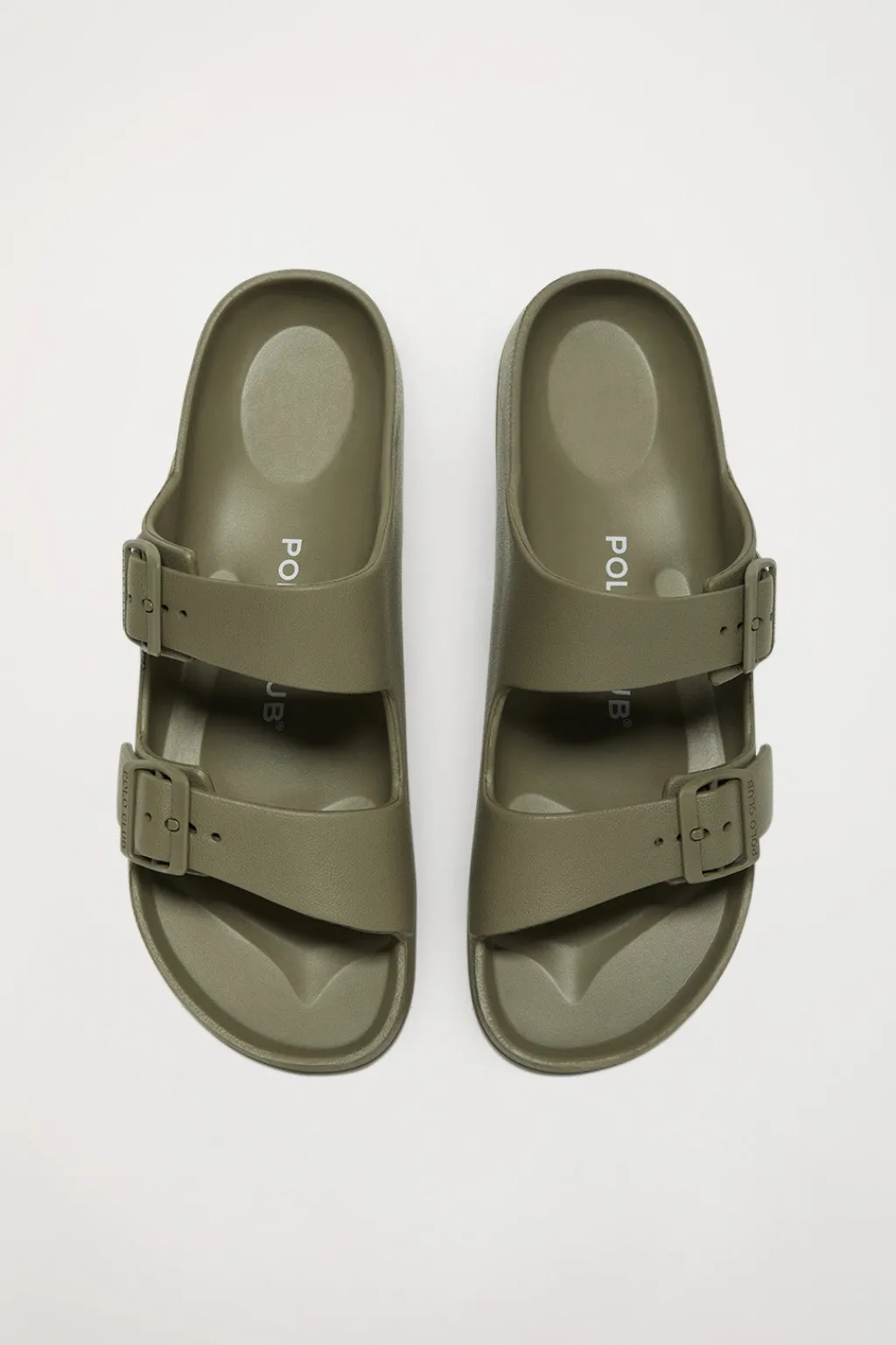 Polo Club Chaussures*Nu-pieds bio pour femme à boucles Kaki