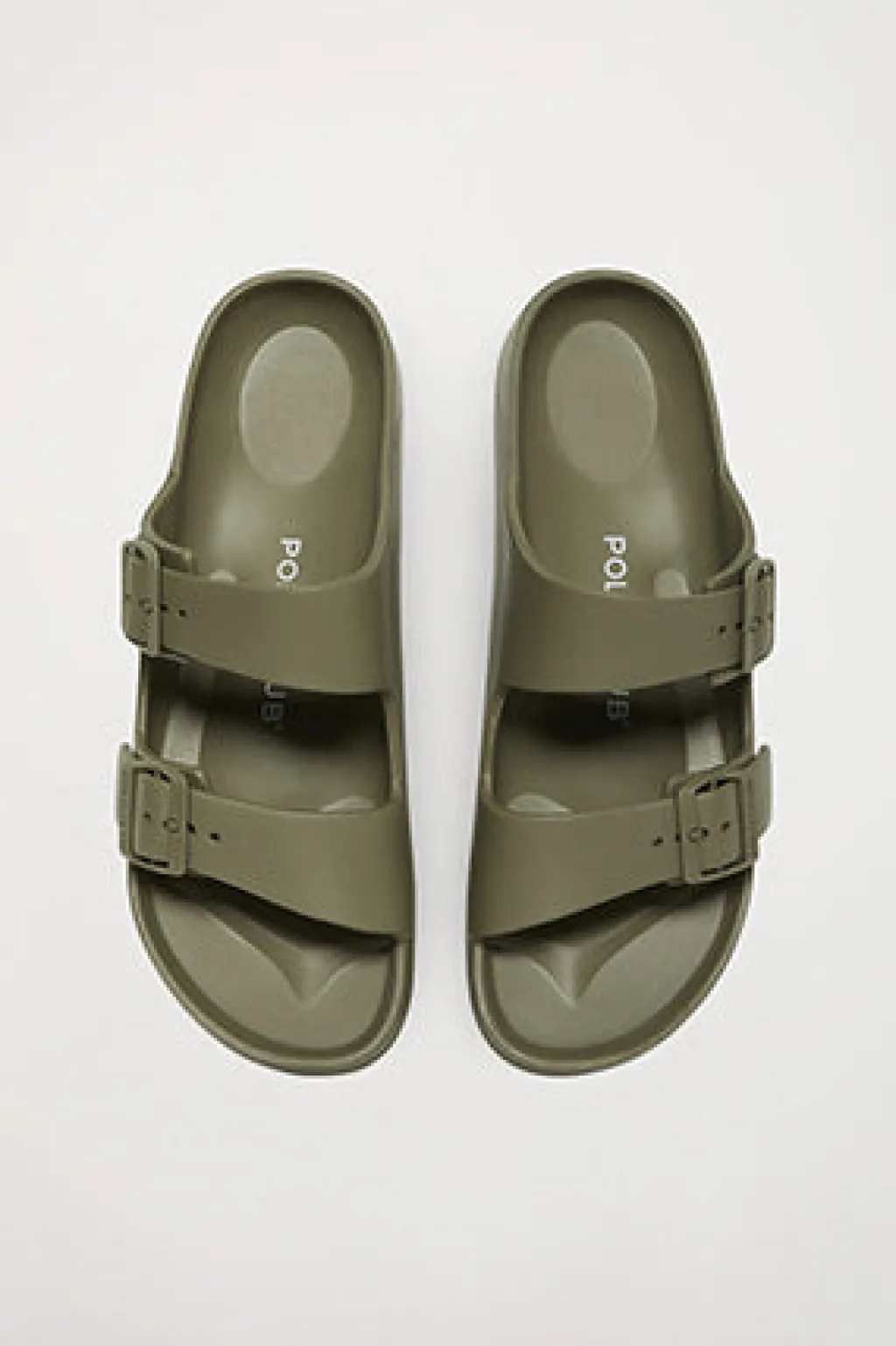Polo Club Chaussures*Nu-pieds bio pour femme à boucles Kaki