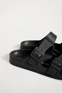 Polo Club Chaussures*Nu-pieds bio s pour femme à boucles Noir