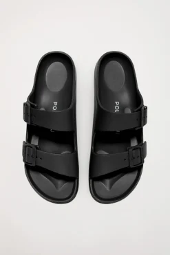 Polo Club Chaussures*Nu-pieds bio s pour homme à boucles Noir