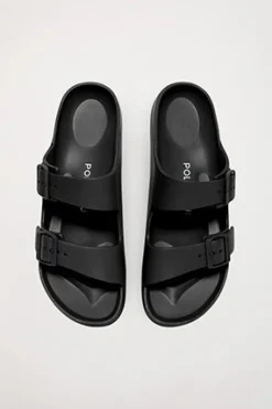 Polo Club Chaussures*Nu-pieds bio s pour homme à boucles Noir