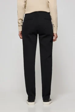 Polo Club Pantalons*Pantalon chino May avec broderie sur une poche minimaliste Noir
