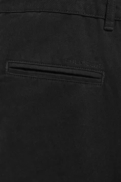 Polo Club Pantalons*Pantalon chino May avec broderie sur une poche minimaliste Noir