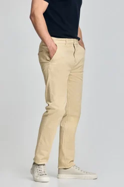 Polo Club Pantalons*Pantalon chino slim Moore Ivoire