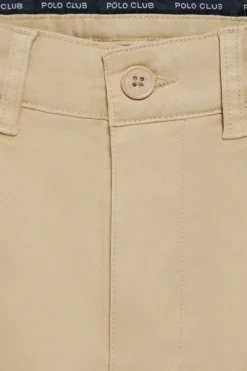 Polo Club Pantalons*Pantalon chino slim Moore Ivoire