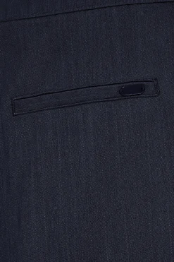 Polo Club Pantalons*Pantalon Deia en coton et lin avec détails Bleu Marine