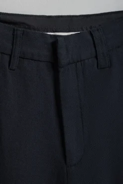 Polo Club Pantalons*Pantalon Tamara en lin et coton avec détails brodés Bleu Marine