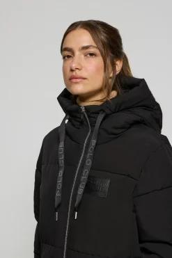 Polo Club Vestes*Parka e Buenos Aires à capuche fixe et détails Noir