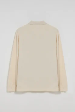 Polo Club Polos*Polo à deux boutons couleur lin avec logo Beige