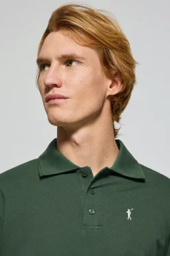 Polo Club Polos*Polo à manches longues à trois boutons avec logo Rigby Go vert Vert chaud