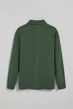 Polo Club Polos*Polo à manches longues à trois boutons avec logo Rigby Go vert Vert chaud