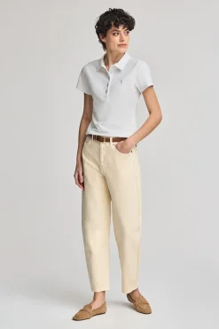 Polo Club Polos*Polo à manches courtes en coton avec broderie Rigby Best Blanc