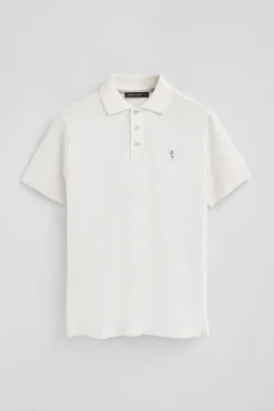 Polo Club Polos*Polo en piqué à manches courtes avec broderie Rigby Best Blanc