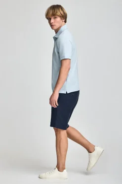 Polo Club Polos*Polo bleu clair à manches courtes et trois boutons avec logo brodé Rigby Go Bleu ciel