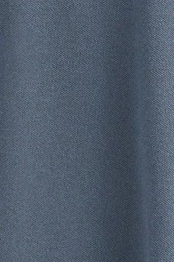 Polo Club Polos*Polo bleu à manches longues et deux boutons avec écusson griffé Denim