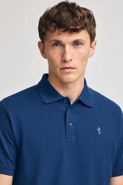 Polo Club Polos*Polo en piqué à manches courtes avec broderie Rigby Best Bleu Indigo