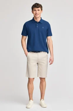 Polo Club Polos*Polo en piqué à manches courtes avec broderie Rigby Best Bleu Indigo