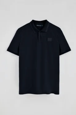 Polo Club Polos*Polo à manches courtes et deux boutons sur la poitrine Bleu Marine