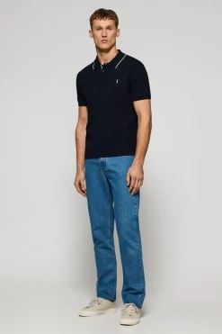 Polo Club Pulls|Polos*Polo en maille avec boutons et broderie Rigby Go Bleu Marine