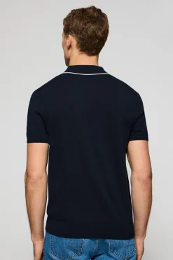 Polo Club Pulls|Polos*Polo en maille avec boutons et broderie Rigby Go Bleu Marine