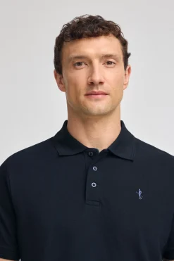 Polo Club Polos*Polo en piqué à manches courtes avec broderie Rigby Best Bleu Marine
