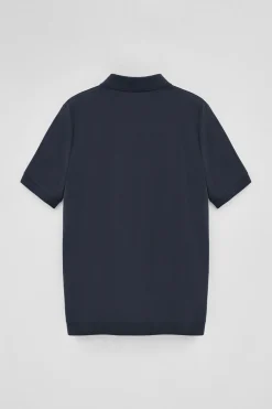 Polo Club Polos*Polo Esko à fermeture éclair et logo brodé Bleu Marine