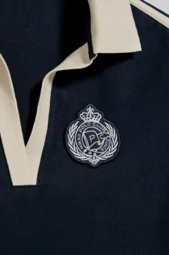 Polo Club Polos*Polo sans boutons ni écusson nautique Bleu Marine