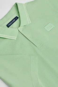 Polo Club Polos*Polo couleur à manches courtes et deux boutons sur la poitrine Menthe