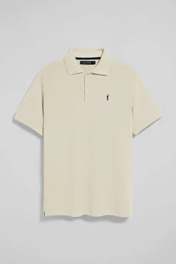 Polo Club Polos*Polo écru à manches courtes et trois boutons avec logo brodé Rigby Go Beige