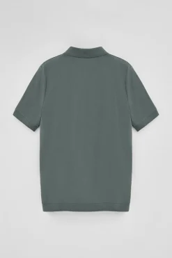 Polo Club Polos*Polo Esko avec fermeture éclair et monogramme brodé Gris Pierre