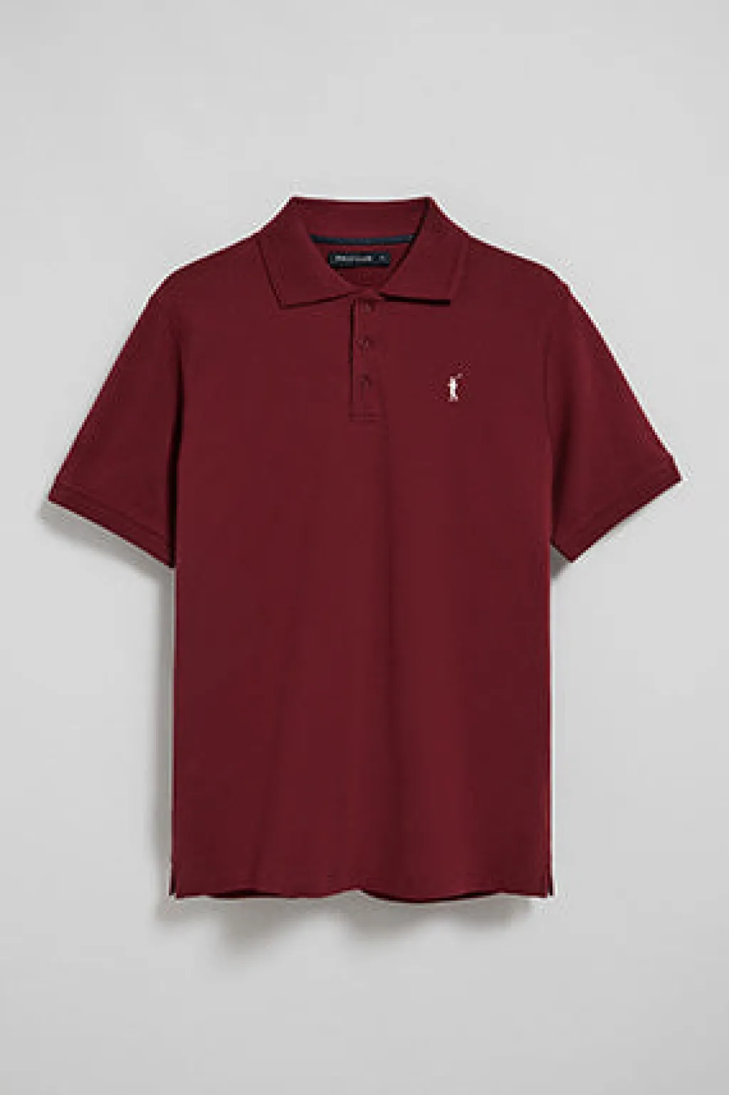 Polo Club Polos*Polo granate de manga corta y tres botones con logo bordado Rigby Go Grenat