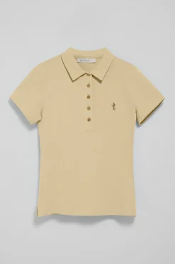Polo Club Polos*Polo à manches courtes en coton avec broderie Rigby Best Ivoire