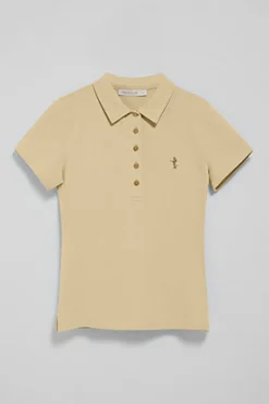 Polo Club Polos*Polo à manches courtes en coton avec broderie Rigby Best Ivoire