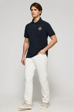 Polo Club Polos*Polo Nautic avec écusson nautique sur la poitrine Bleu Marine