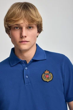 Polo Club Polos*Polo Nautic avec écusson nautique sur la poitrine Bleu Royal