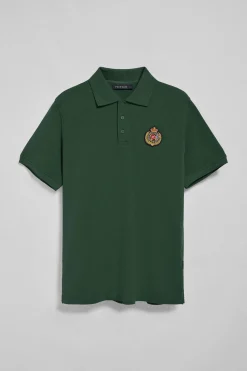 Polo Club Polos*Polo Nautic vert avec écusson nautique sur la poitrine Vert Bouteille
