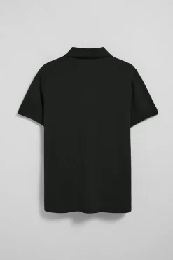 Polo Club Polos*Polo à manches courtes et trois boutons avec logo brodé Rigby Go Noir
