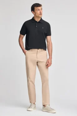 Polo Club Polos*Polo en piqué à manches courtes avec broderie Rigby Best Noir