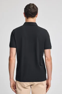 Polo Club Polos*Polo en piqué à manches courtes avec broderie Rigby Best Noir