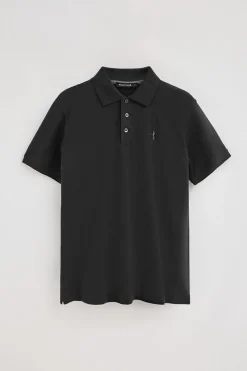 Polo Club Polos*Polo en piqué à manches courtes avec broderie Rigby Best Noir