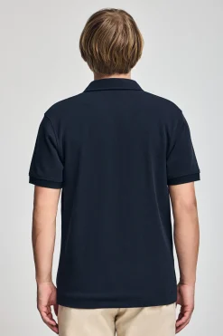 Polo Club Polos*Polo Pascal sans boutons avec monogramme brodé Bleu Marine