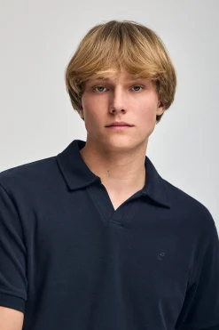 Polo Club Polos*Polo Pascal sans boutons avec monogramme brodé Bleu Marine