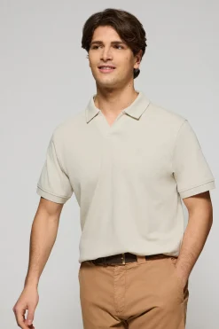 Polo Club Polos*Polo Pascal sans boutons avec monogramme brodé Gris clair
